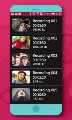 VideoCall Recording android App screenshot 1